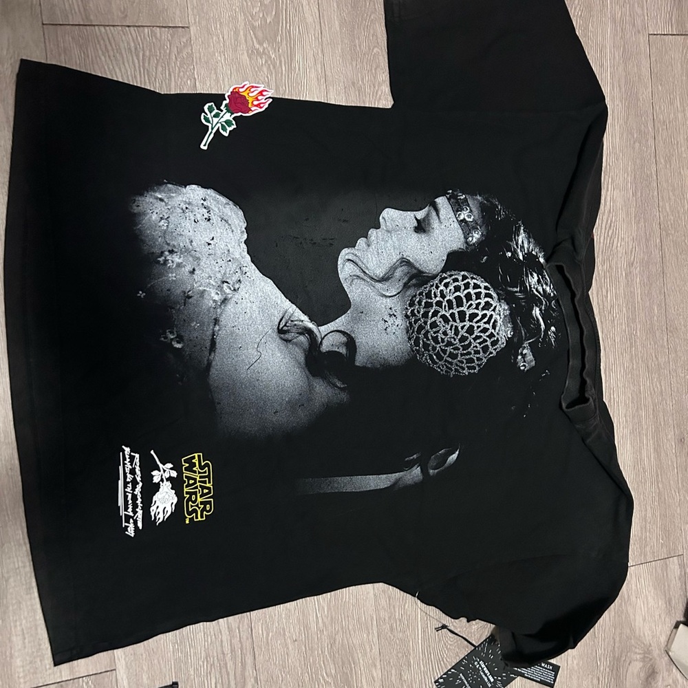 Star Wars Black Graphic Short Sleeve Tee - Princess Leia Design